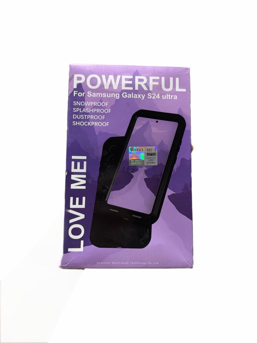 Purple Waterproof Case for Samsung Galaxy S24 Ultra